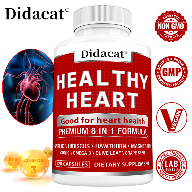 Health Wellness Energy - 코큐텐, 오메가-3, 마늘, 올리브잎 등이 함유된