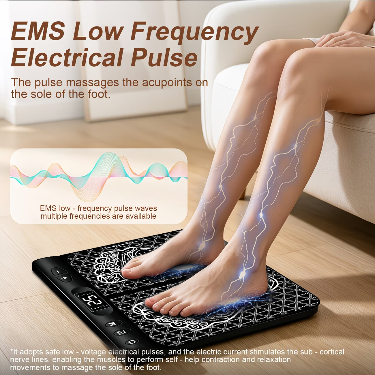 Ems Foot Massager - EMS 발 마사지 매트 - 통증