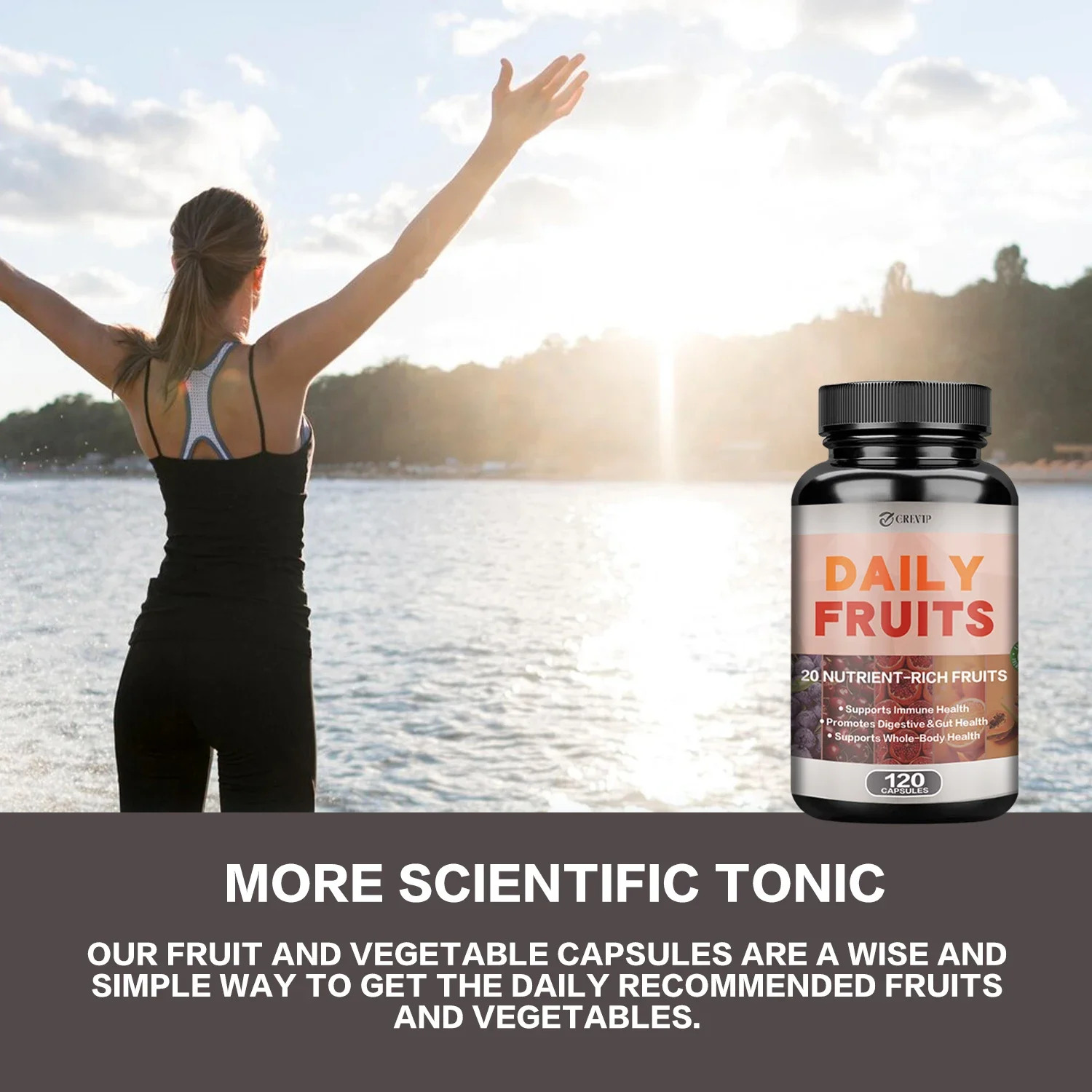 일일 과일 보충제 - 장과 소화 건강을 지원하고, 전반 - Health Wellness Energy 리뷰 및 가격