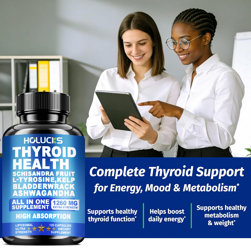 갑상선 건강 복합제, 갑상선 기능 지원, 에너지, 집중 - Health Wellness Energy 리뷰 및 가격