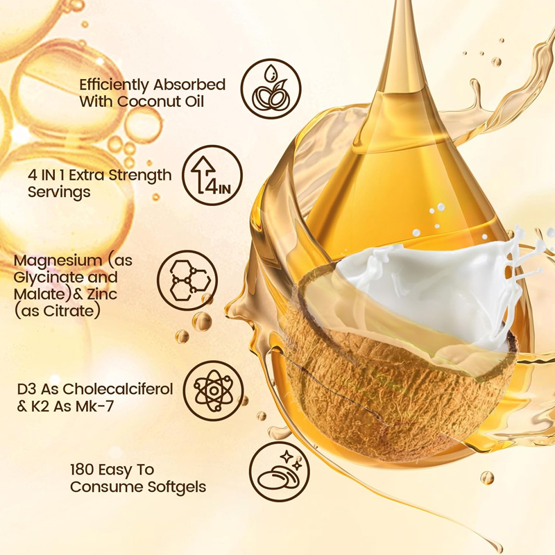 뼈 및 관절 건강 보조제, 아연, 마그네슘 함유, 근육 - Health Wellness Energy 리뷰 및 가격