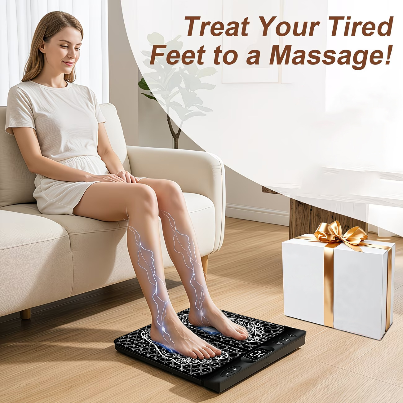 12가지 모드 25단계 강도 EMS 발 마사지 매트 - - Ems Foot Massager 리뷰 및 가격