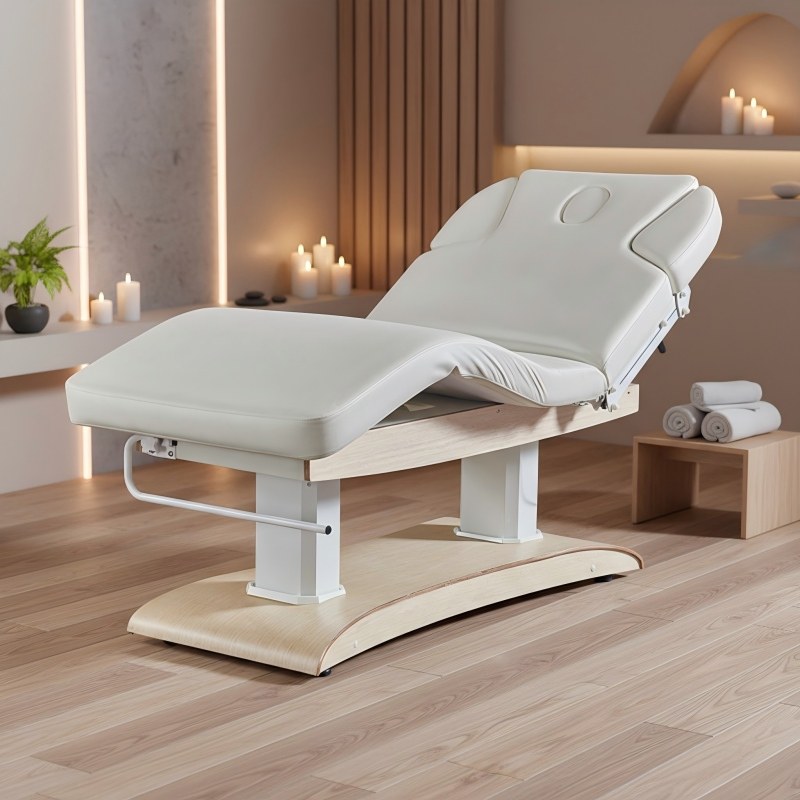 공장 맞춤형 나무 무늬 베이스 마사지 침대, 메모리 조 - Health Wellness Spa 리뷰 및 가격