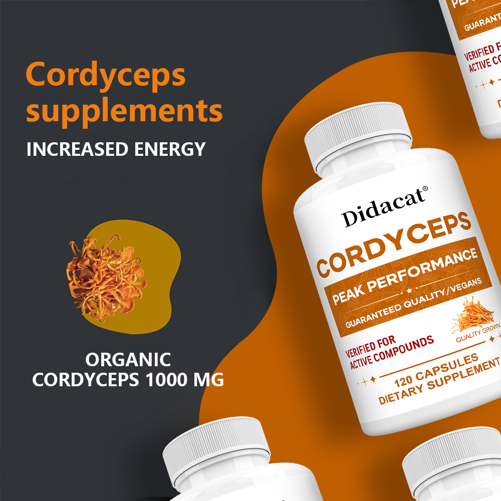 동충하초 버섯 캡슐 1000mg, 천연 건강 보조제,  - Health Wellness Energy 리뷰 및 가격