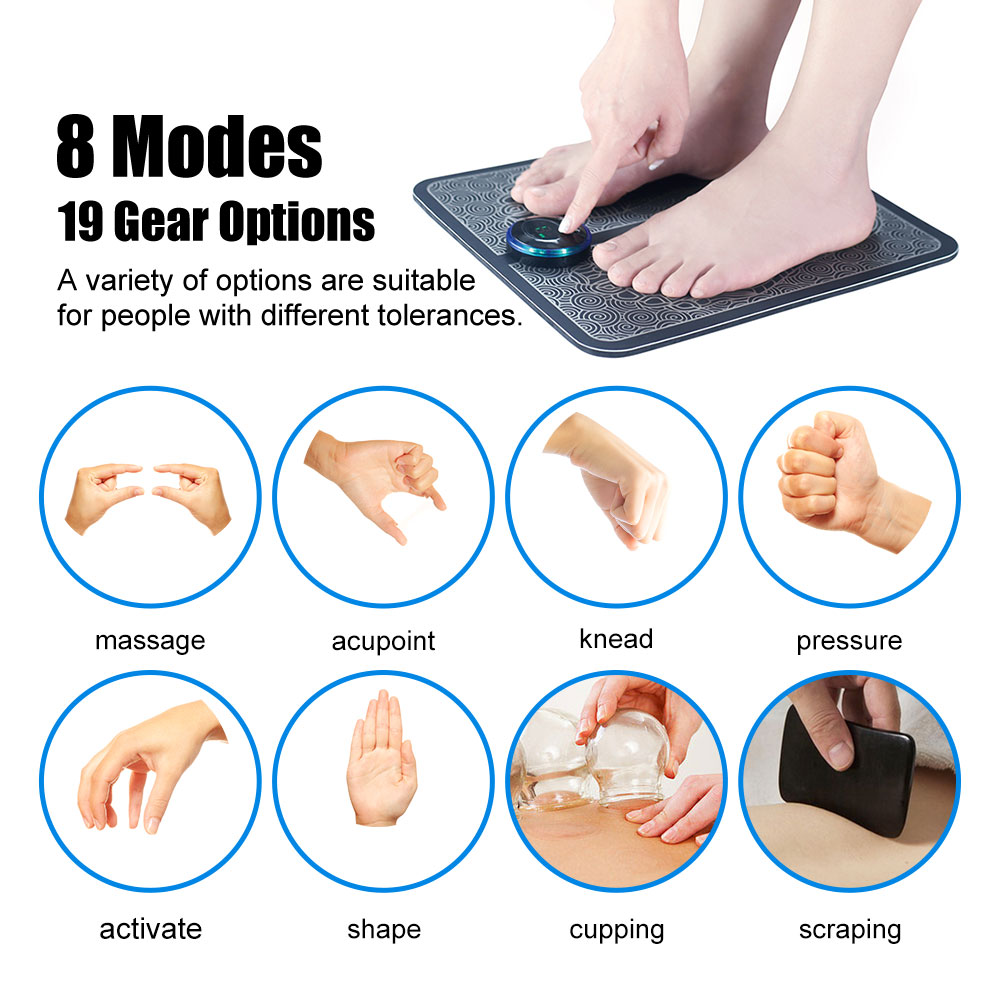 EMS 발 마사지 패드 물리 치료, 다방향 전기 마사지 - Ems Foot Massager 리뷰 및 가격